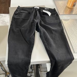 Frame black washed denim soft stretch skinny Jean